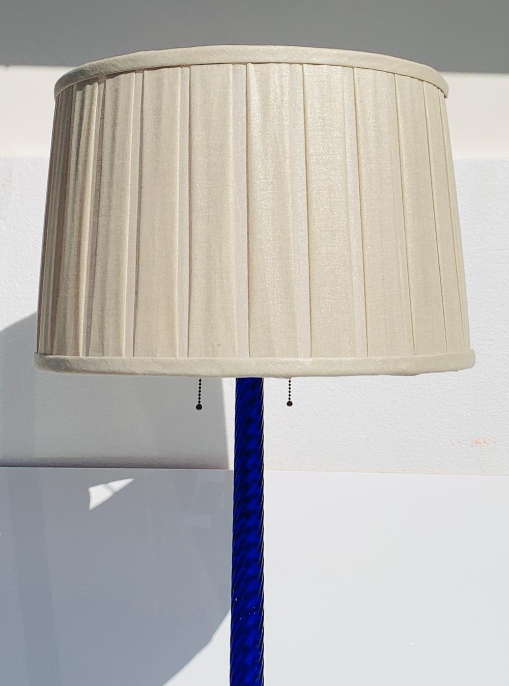 cobalt blue floor lamp