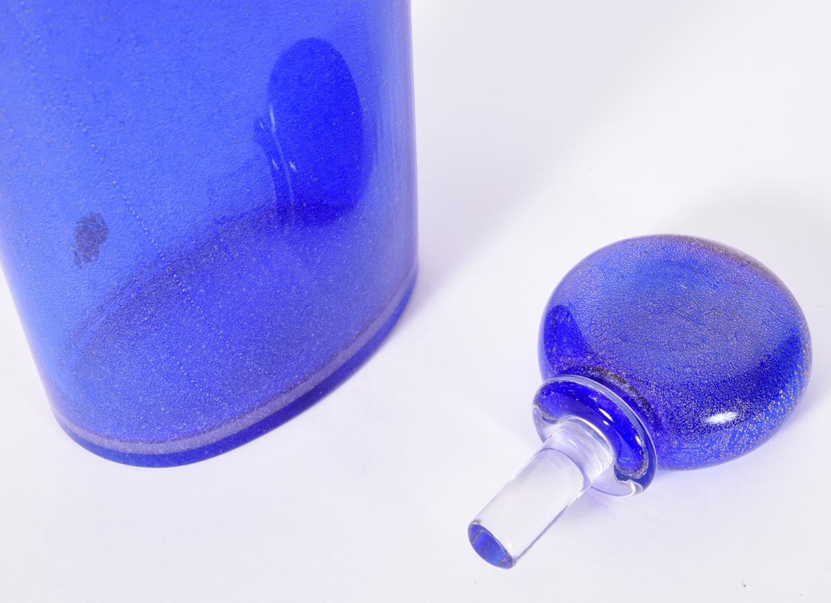 Cobalt Blue Murano Glass Decanter 1