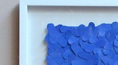 Cobalt Blue Paper Collage by Jazz Potter, England, Contemporary