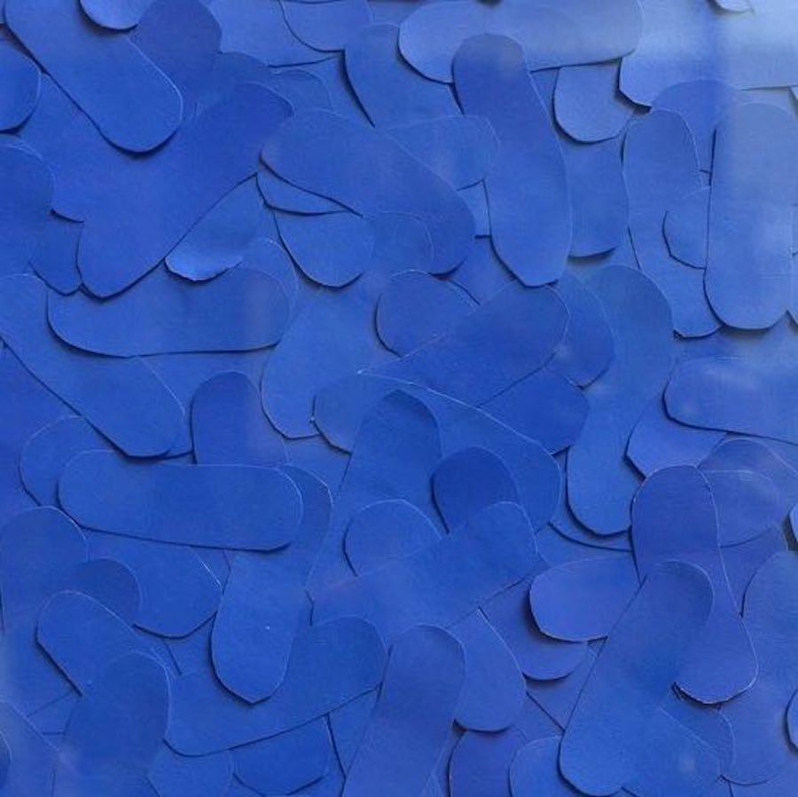 Cobalt Blue Paper Collage by Jazz Potter, England, Contemporary 1