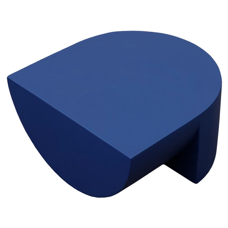 Cobalt Blue Para 01 Side Table in Norway Spruce by Henrik Odegaard For