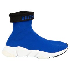 Baskets chaussettes Speed bleu cobalt, taille UK 6