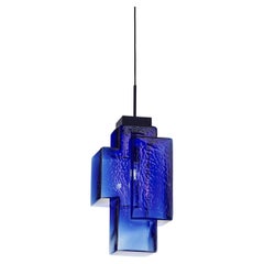 Cobalt Blue Tetris Pendant Light by Dechem Studio