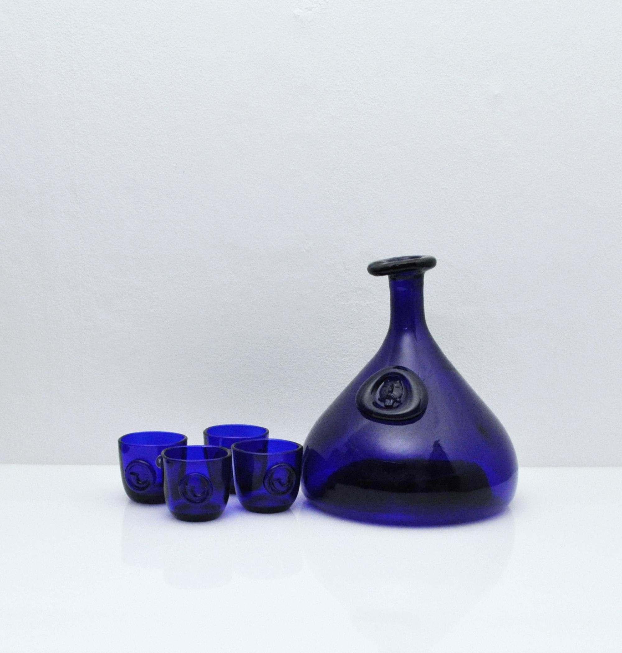 cobalt blue decanter