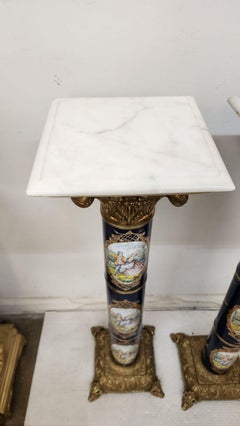 Cobalt Bronze Mounted Pedestals