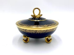 Cobalt casket, jewellery box, Germany, 1960s