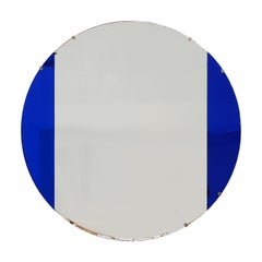 Cobalt Glass Mirror, 1970s