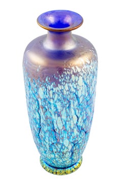 Cobalt Phenomen Gre 377 Vase Loetz Crackle Glass, circa 1900