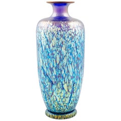Cobalt Phenomen Gre 377 Vase Loetz Crackle Glass, circa 1900