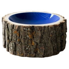Cobalt Size 8 Log Bowl by Loyal Loot Made to Order Hand Made from Reclaimed Wood