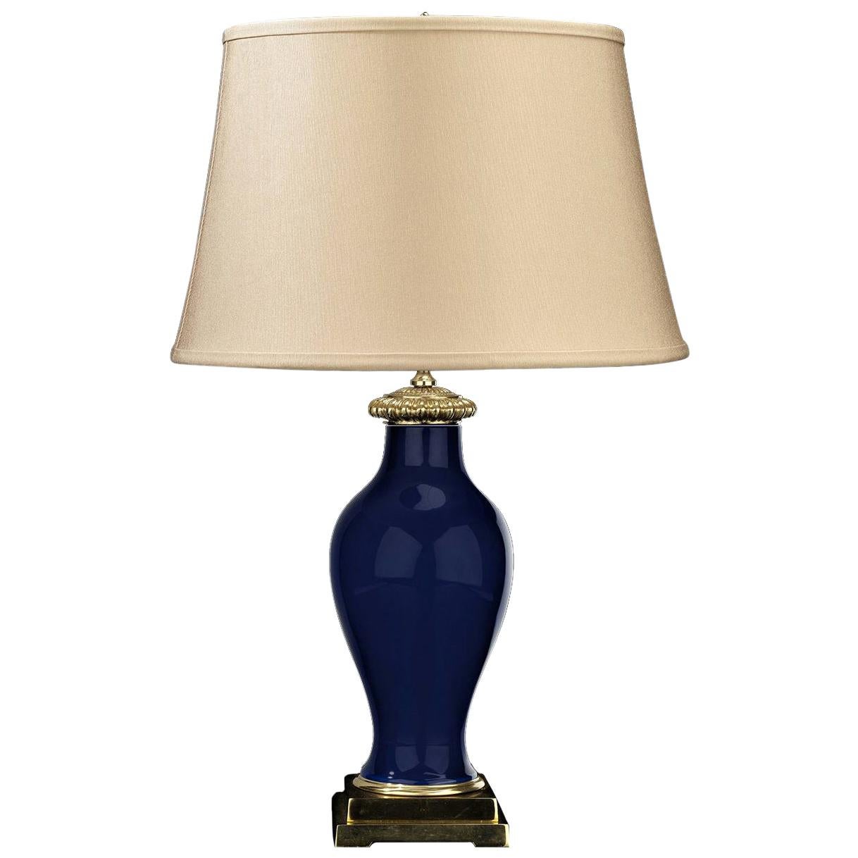 Cobalt Table Lamp by Badari For Sale