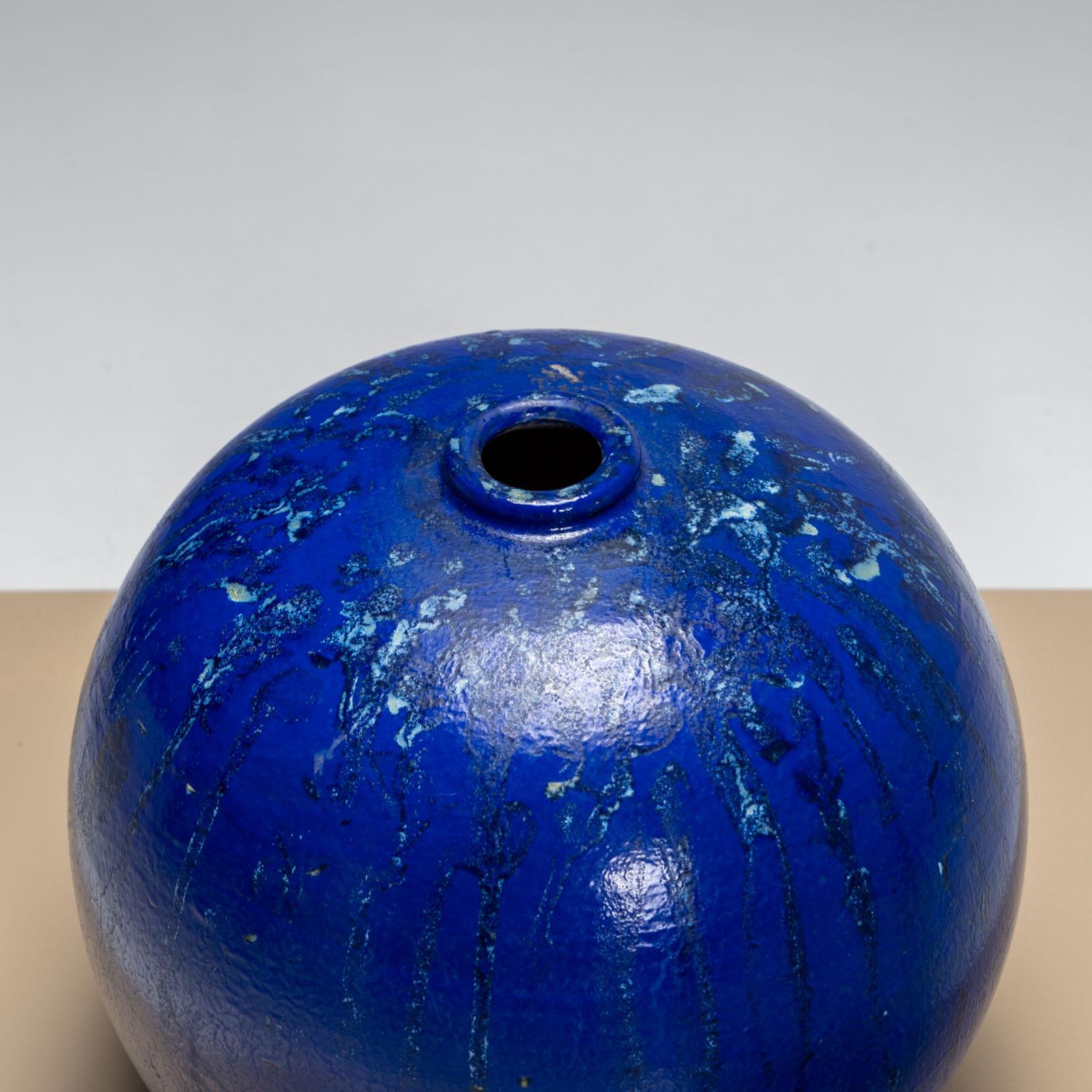Moderne Vase en cobalt par Jackie Crapanzano Arte, Italie, 21e siècle en vente