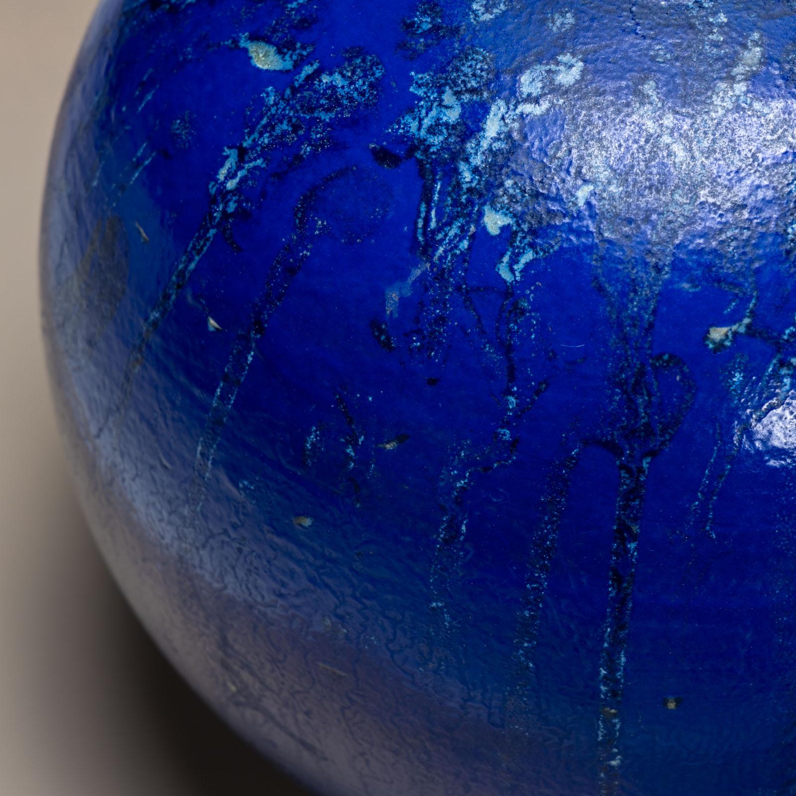 Vase en cobalt par Jackie Crapanzano Arte, Italie, 21e siècle Bon état - En vente à Greding, DE