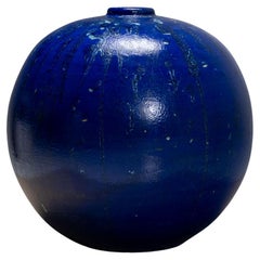 Cobalt vase by Jackie Crapanzano Arte, Italy, 21st Century