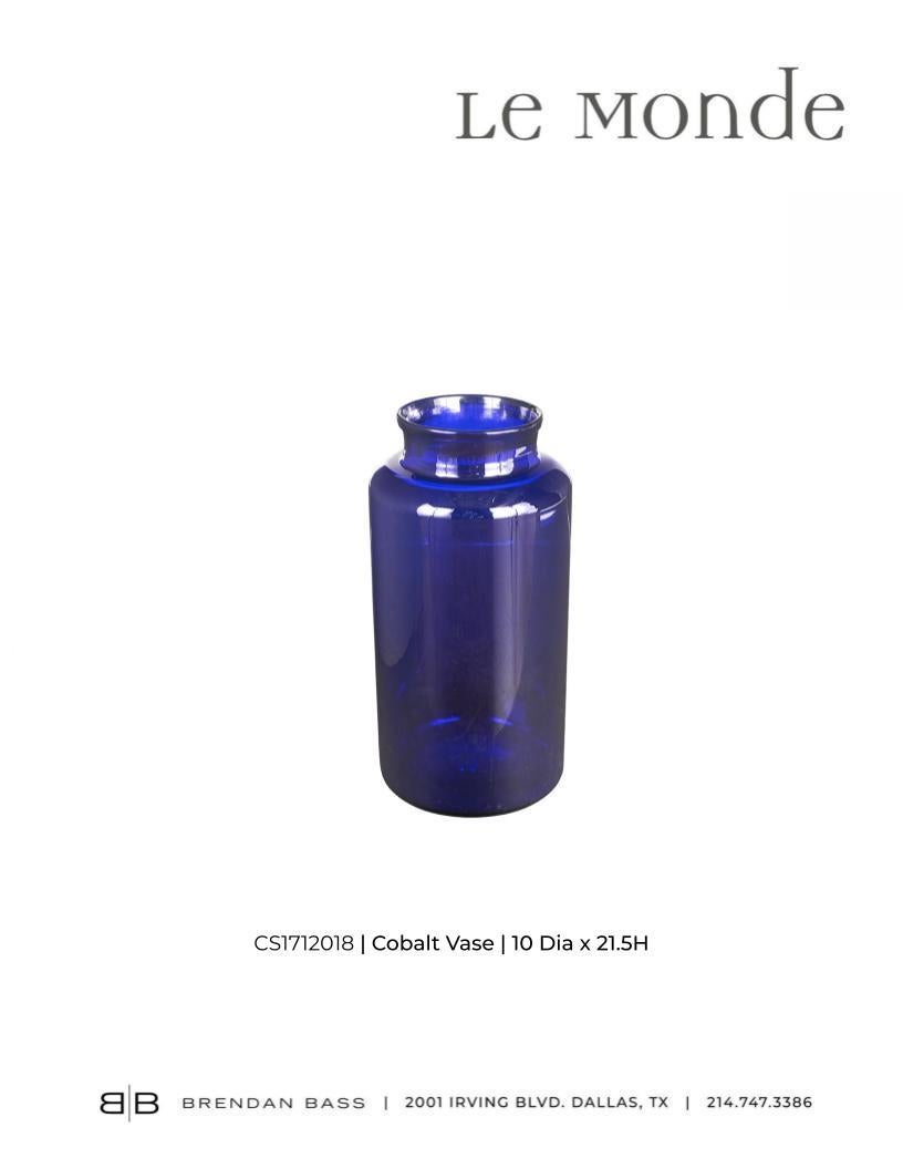 20ième siècle Vase Cobalt en vente