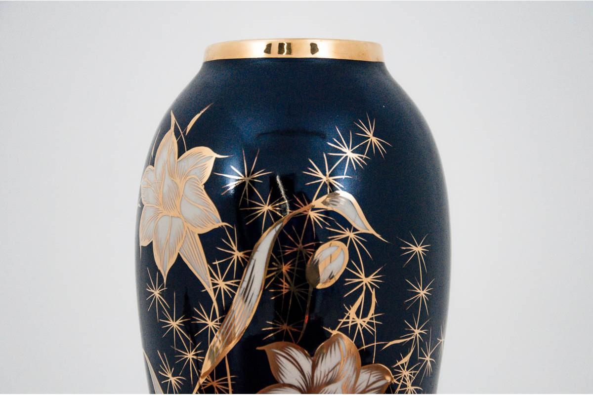 Other Cobalt Vase from Chodzież, Poland, 1960s