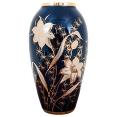 Cobalt Vase from Chodzież, Poland, 1960s