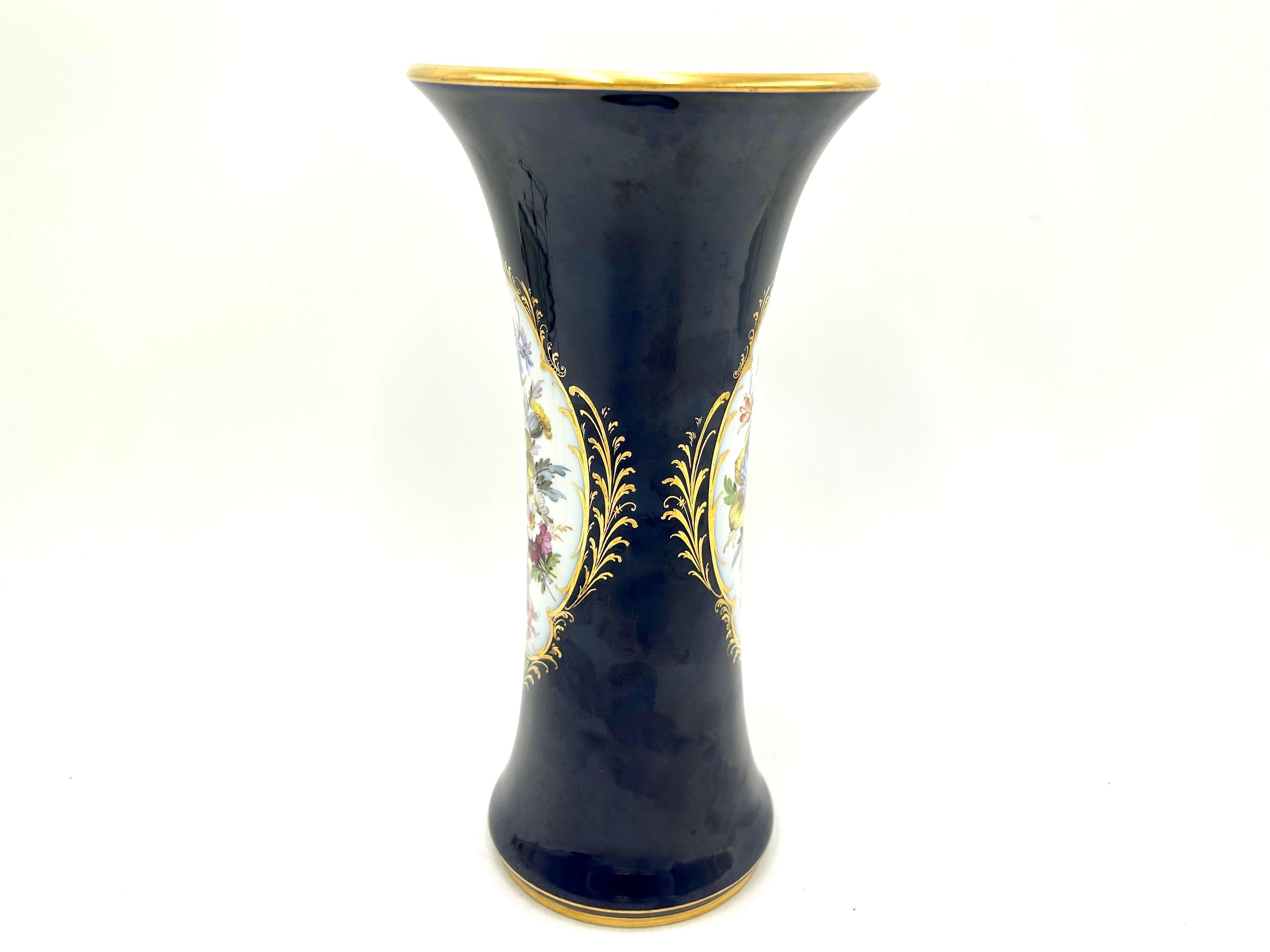 Cobalt Vase, Meissen, Germany, Mid-20th Century 1