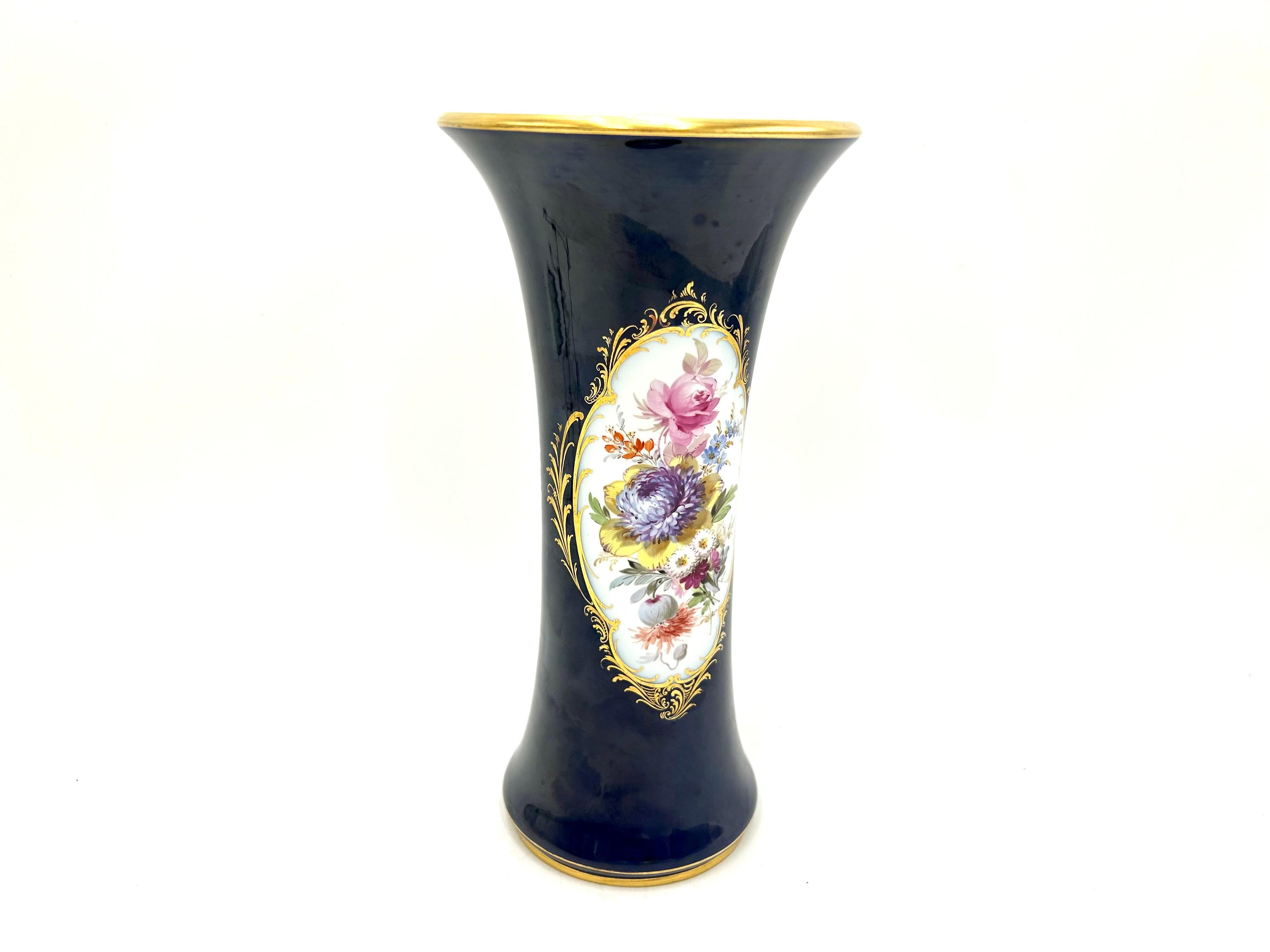 Cobalt Vase, Meissen, Germany, Mid-20th Century 2