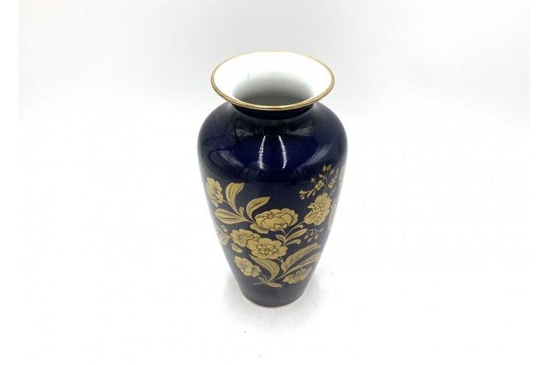 Cobalt Vase, Royal Porzellan Bavaria KPM, Germany in the 1960s / 1970s ...