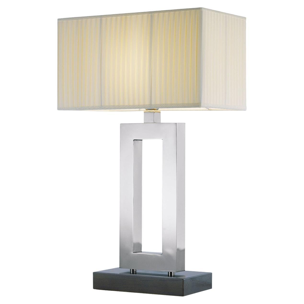 Cobalto White Chromed Table Lamp
