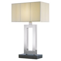 Cobalto White Chromed Table Lamp