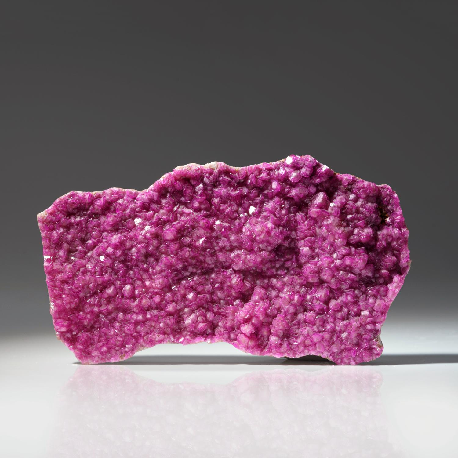 From Mashamba West, Kolwezi, Western area, Shaba Cu belt, Shaba (Katanga), Congo (Zaire)

Large complex cluster of lustrous pink translucent flattened rhombohedral cobalt-rich Calcite crystals on matrix. Has bright intense color with scintillating