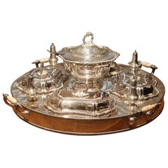 Cobb Sheffield England Silver Plated Serving Lazy Susan