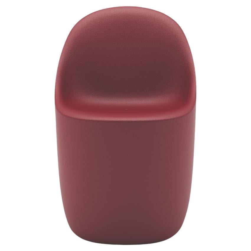 Cobble Chair in Indian Red Recyclable Polyethylene by Elisa Giovannoni