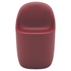 Cobble Chair in Indian Red Recyclable Polyethylene by Elisa Giovannoni