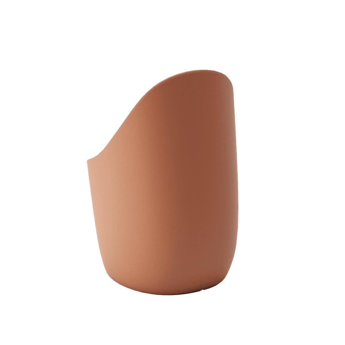 Sedia Cobble in polietilene riciclabile terracotta di Elisa Giovannoni In condizioni Nuovo in vendita a Brooklyn, NY