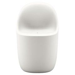 Cobble Chair in White Warm Recyclable Polyethylene by Elisa Giovannoni