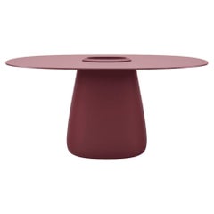 Mesa Cobble 160cm Cubo HPL en Polietileno Reciclable Rojo Indio