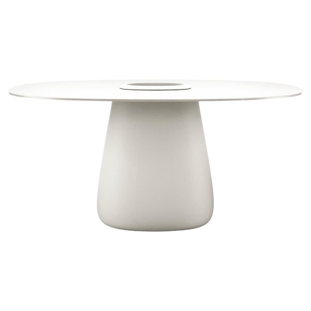 Seau HPL 160 cm en polyéthylène recyclable blanc chaud en vente