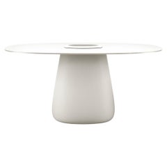 Cobble Table 160cm HPL Bucket in Warm White Recyclable Polyethylene