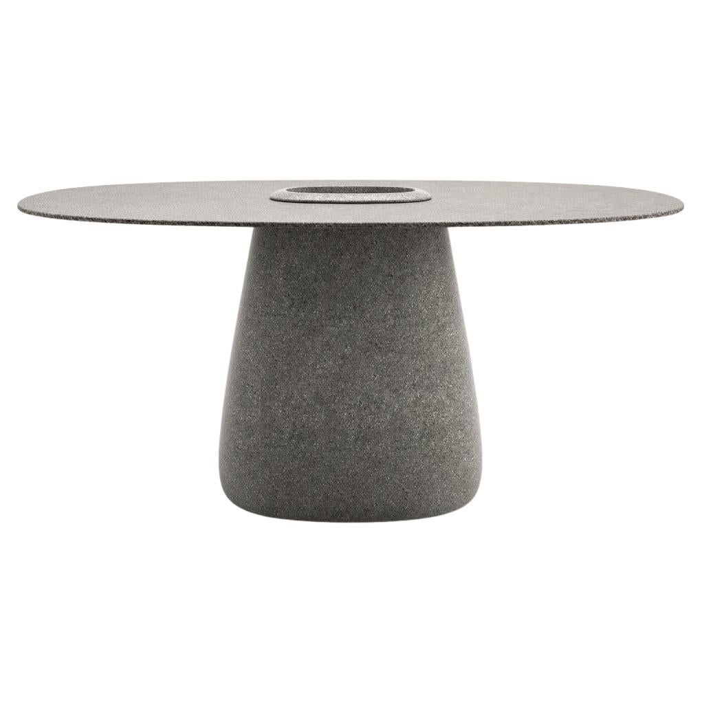 Seau à vapeur 160 cm en polyéthylène récyclable gris mixte