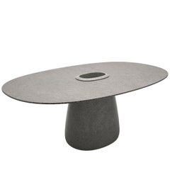 Cobble Table 190cm Stonew Bucket in Grey Mix Recyclable Polyethylene