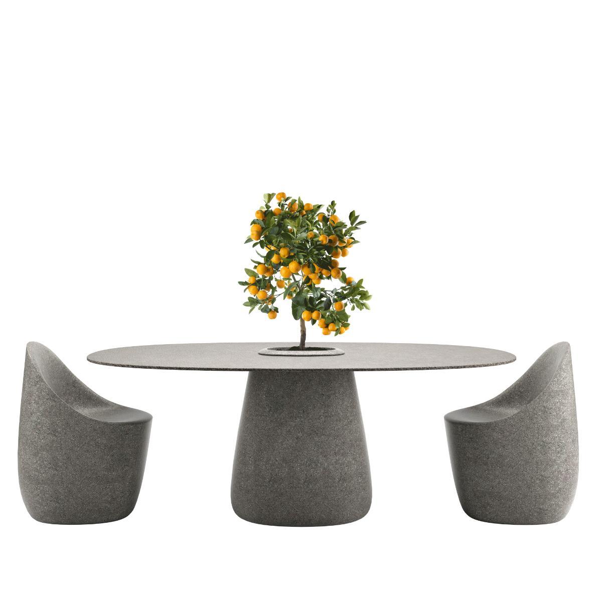 Seau à vapeur 190 cm en polyéthylène récyclable gris mixte Neuf - En vente à Brooklyn, NY