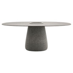 Cobble Table 190cm Stonew Bucket in Grey Mix Recyclable Polyethylene