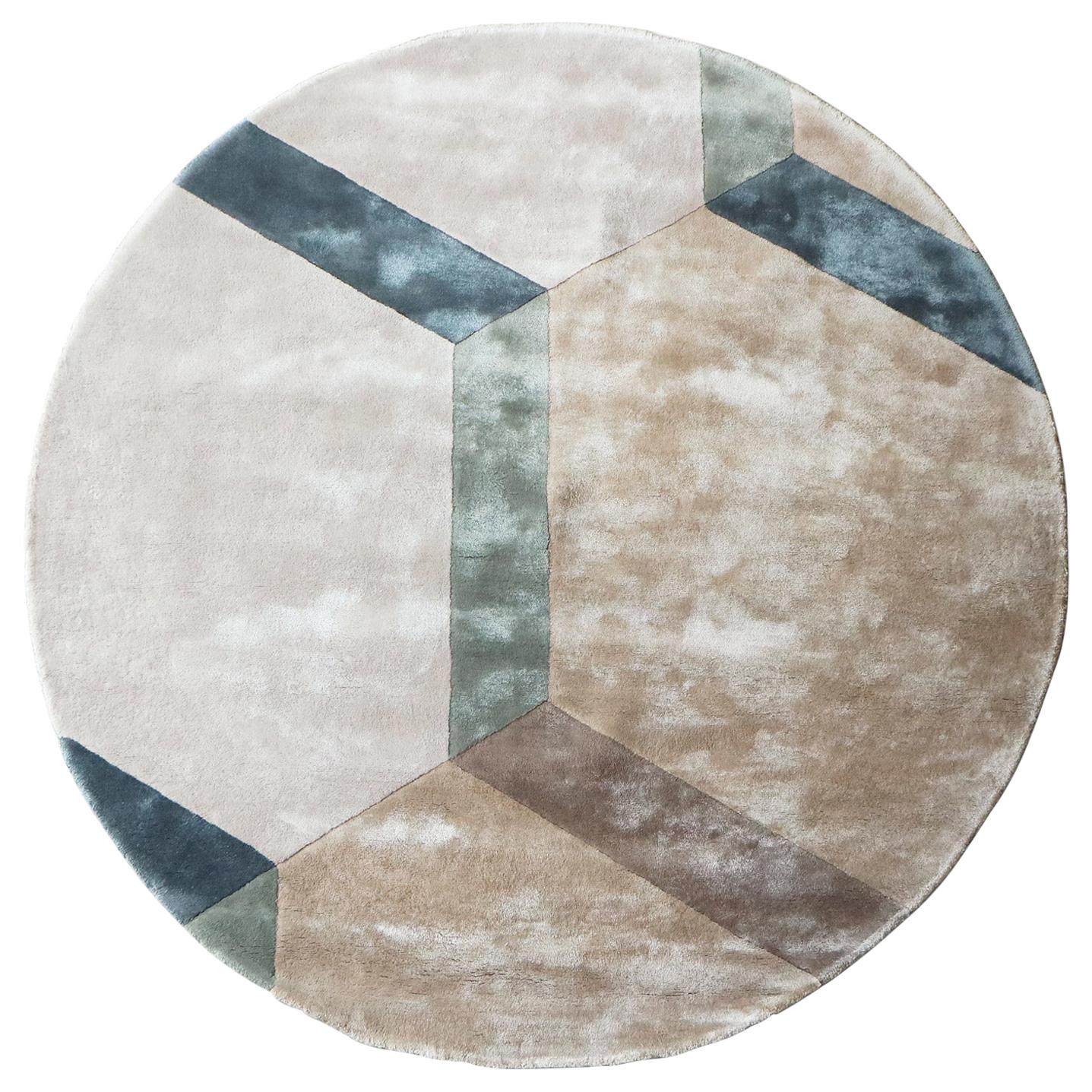 Tapis circulaire souple EcoCompatible Pastel Colors Design de Deanna Comellini ø300 cm en vente