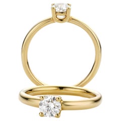 Cober “Classic Brilliant” 0.50 Carat Brilliant-cut Diamond Yellow Gold Ring 