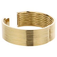 Cober forever-closed “Fine Lines” 18 Carat Yellow Gold Width Bracelet