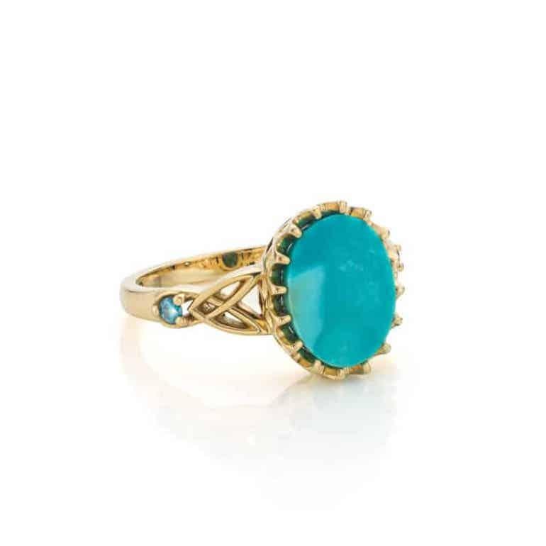 Cober handmade with Turquoise and Diamonds of 0.3 ct Yellow Gold Ring 

We invite you to see more of our collection from Cober Jewellery at 1stDibs!
You can type Cober Jewellery in the search bar to view more pieces of jewellery at our webshop.

-