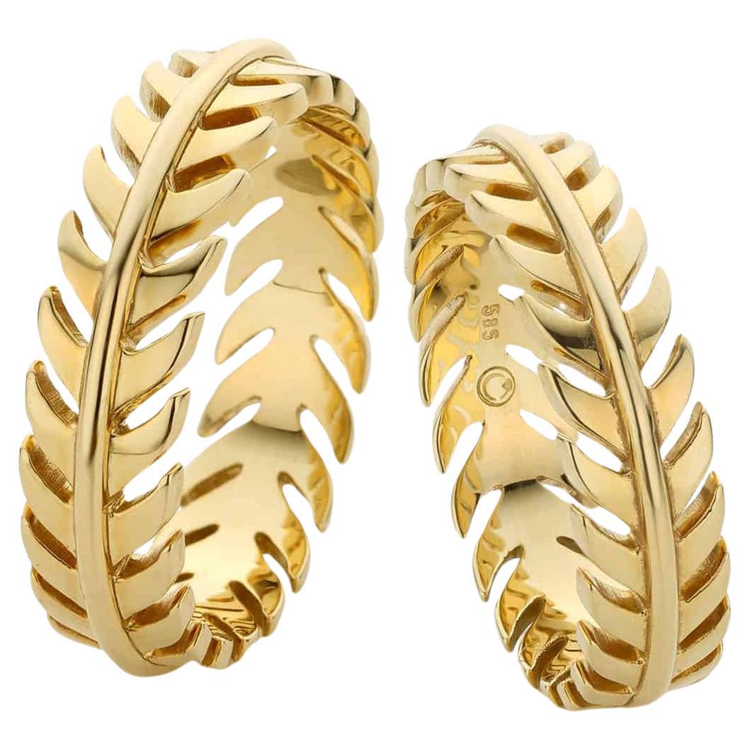 En vente :  Cober Jewellery Bagues de mariage en or jaune Rome antique