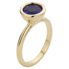 Used Cober multiple rings often worn together with 1.85 Carat Tanzanite Stacking Ring