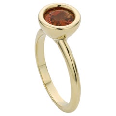 Used Cober multiple rings often worn together with Orange Sapphire Stacking Ring