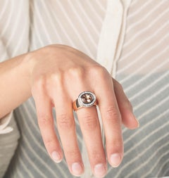 Cober "Something Royal" Rose Gold with Morganite 50 briliant-cut Diamonds Ring