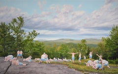 Sans titre (Adirondacks) - Peinture de paysage figurative