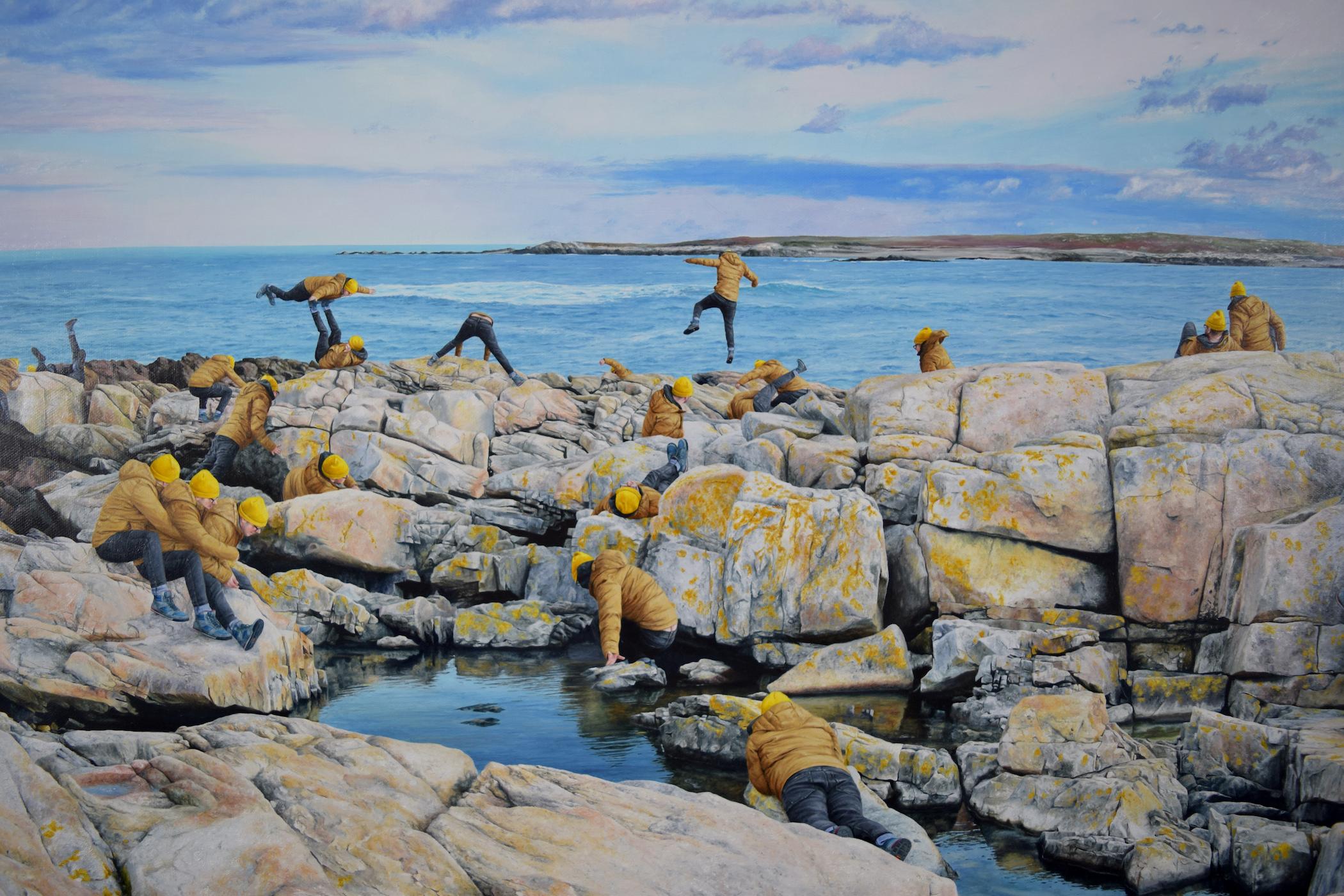 Untitled (Schoodic Peninsula) - Painting by Cobi Moules