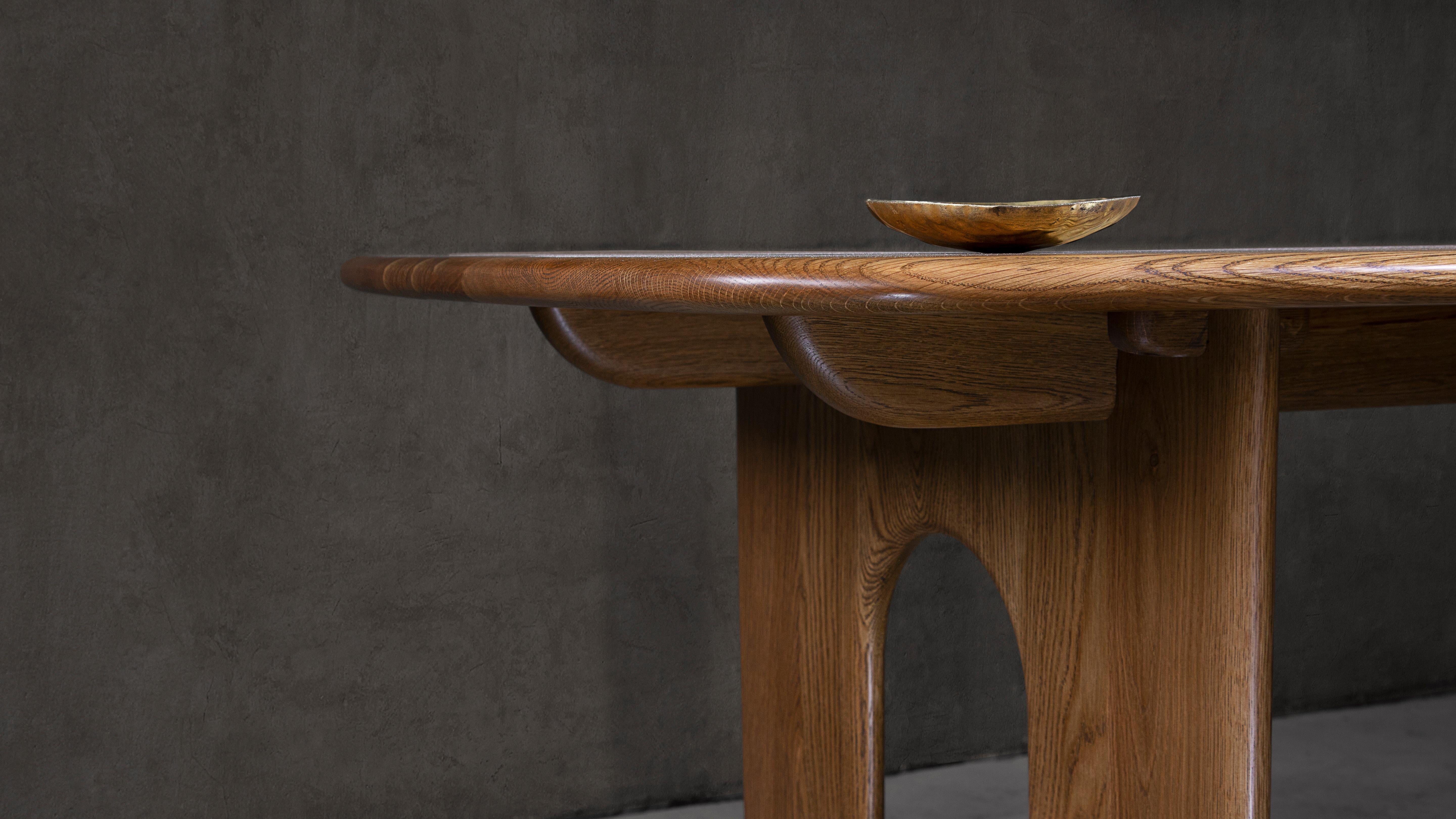 Table de salle à manger Coble - Placage chêne bois - 6-8 places assises en vente 5